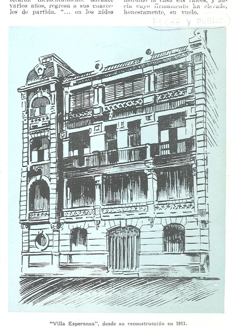 Villa Esperanza reconstruida en 1911